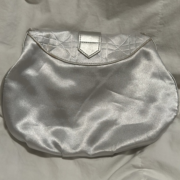 Dior Parfums Silver Satin Mini Pouch - Picture 6 of 9